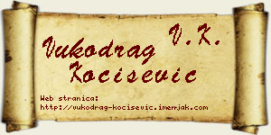 Vukodrag Kočišević vizit kartica